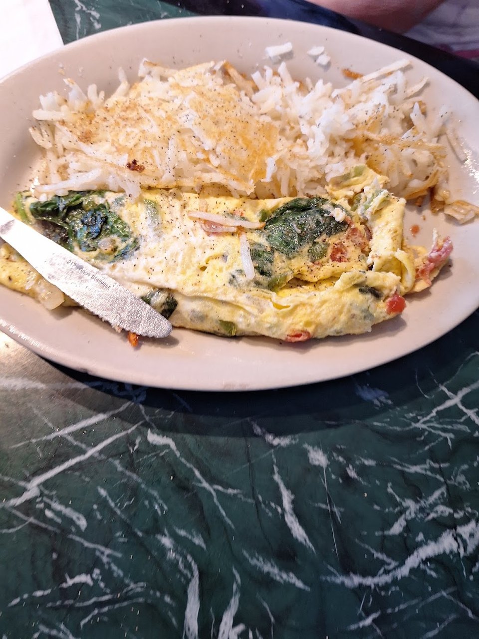 Vegetarian Omelet Hashrounds